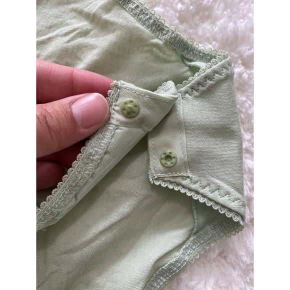 Intimately Free People Green Lacey Strappy Bodysuit Top NEW Size XS - Picture 5 of 12